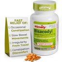 Timely Laxative Bisacodyl 5mg Tablets - Διεγερτικό Laxatives για Δυσκοιλιότητα Γρήγορη Δράση & Απαλή - Διανυκτέρευση Ανακουφισμός για Ενήλικες - 1000 Tablets
