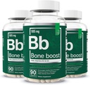 Essential Elements Boost Health Supplement - Υποστήριξη των οστών και συμπλήρωμα ασβεστίου με βιταμίνη D 3, K2, Cissus Quadrangularis για την αντοχή των οστών - 270 κάψουλες (90 Ημέρα προσφοράς) (3-Pack)