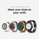 Samsung Galaxy Watch 6 Bespoke Edition 47mm Exclusive Bluetooth Smartwatch, Υγεία, Καταλληλότητα, Ύπνος, HR Tracker, Βελτιωμένη μπαταρία, Sapphire Crystal Glass, US Version, Black D-Buckle Band, Hybrid Camel