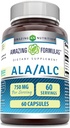 Καταπληκτική διατροφή Ala/ALC 750 Mg 60 μέτρα