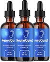 (3 Pack) NeuroQuiet Drops - Επίσημη υποστήριξη καθημερινής ακοής NeuroQuiet Όλα τα φυσικά καθαρό υγρό Advanced Formula για την υγεία του αυτιού, ακουστική καθαρότητα και εσωτερική ισορροπία αυτιών Κριτικές, 3 μπουκάλια για 3 μήνες