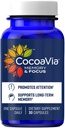 CocoaVia Memory & Focus Brain Supplement, 30 Ημέρα, Cocoa Flavanol Blend, Lutein, Προστέθηκε καφεΐνη για Boost. Βελτίωση Γνωστική λειτουργία, Προσοχή, Vegan & Plant Based, 30 κάψουλες