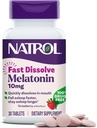 Natrol Fast Dissolve Melatonin 10 mg, Sleep Support for Adults