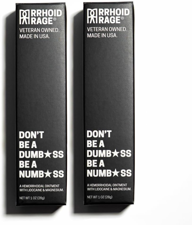 Hemorrhoid & Fissure Ointment - Treatment with Lidocaine, Aloe Extract, Magnesium Sulfate, Balsam Fir, Fast Acting Hemorrhoid Cream for Itching, Swelling and Maximum Pain Relief (2-Pack)