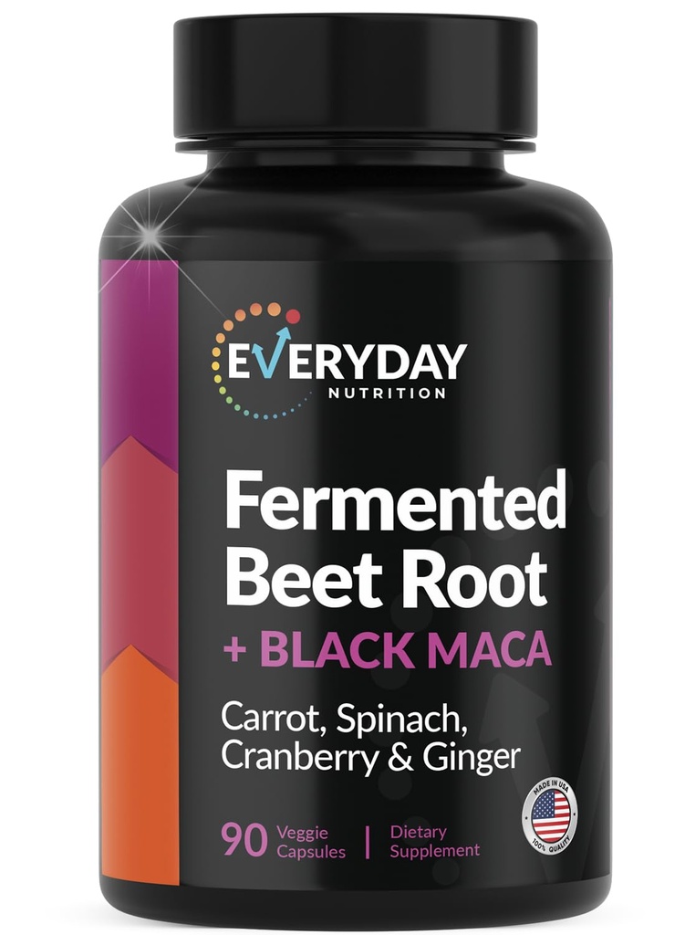 Βιολογικά Fermented Beet Root, Black Maca, Carrot, Spinach, Cranberry, Ginger 