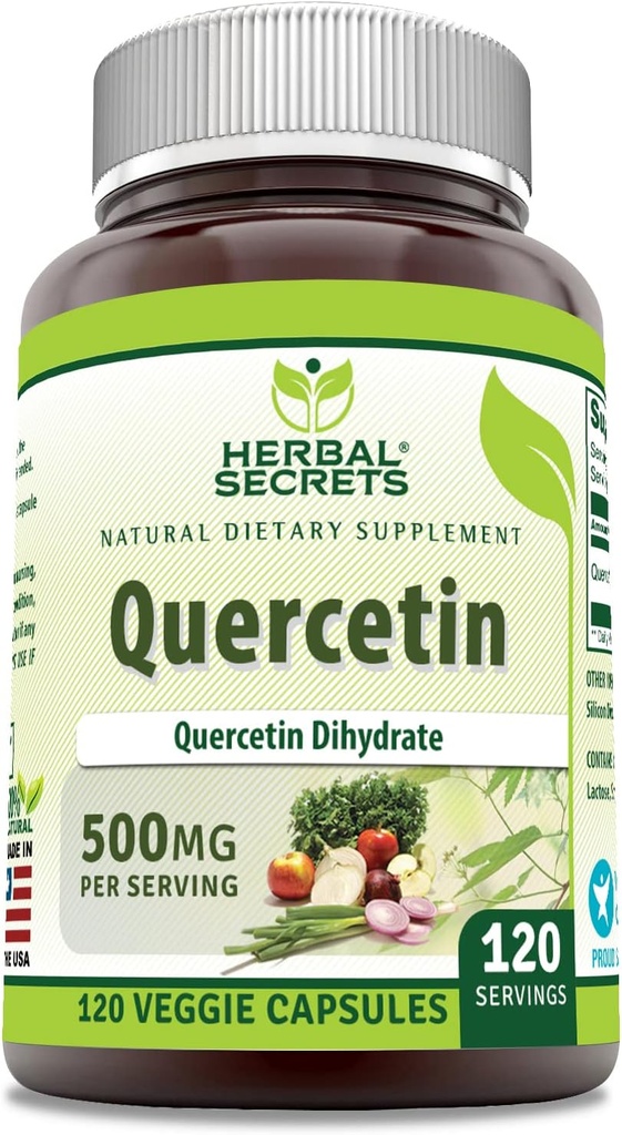 Herbal Secrets Quercetin 500 Mg Συμπλήρωμα 