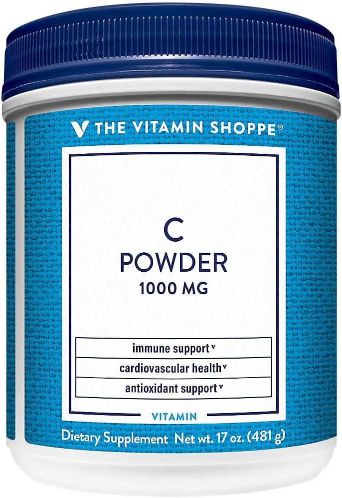 Η βιταμίνη Shoppe βιταμίνη C σκόνη 1.000MG, αντιοξειδωτικό που υποστηρίζει ανοσοποιητική και καρδιοαγγειακή υγεία (17 ουγγιά σκόνη)