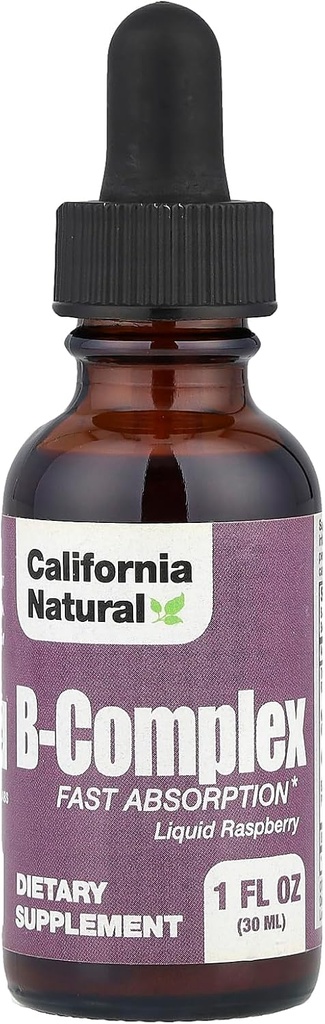 California Natural B Complex Sublingual Supplement, Raspberry, 1 Ounce