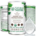 Natural Nutra Organic Vegan Plant Based Soy Protein Sowder, Support Midlife Transition, Supports Bone and Βελτιώνει την Καρδιαγγειακή Υγεία, Χωρίς Γλουτένη, Μη ΓΤΟ, Χωρίς Ζάχαρη 14,4 OZ.