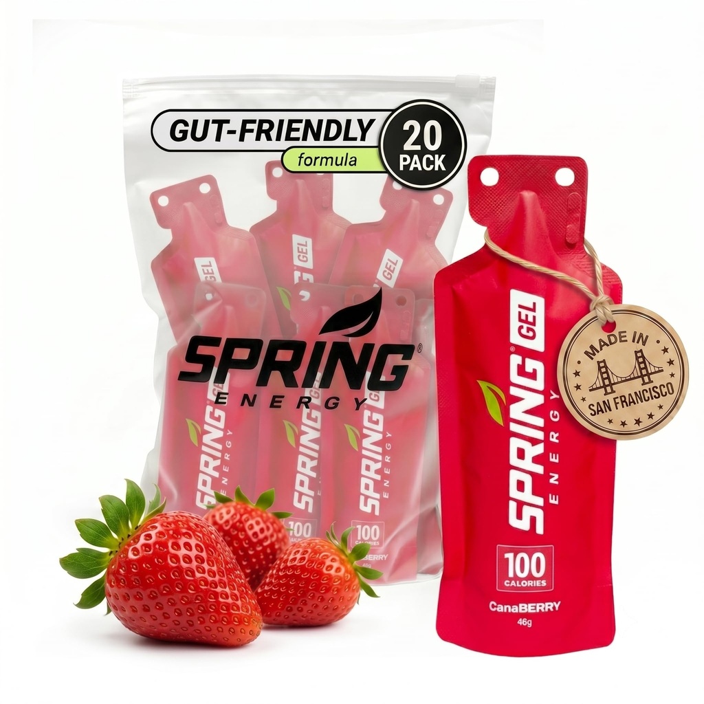 Spring Energy Gel - Canaberry - 20 Ct - Σπορ Διατροφή Ενεργειακά Γέλη για Δρομείς