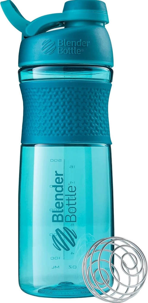 BlenderBottle SportMixer Shaker μπουκάλι Ιδανικό για πρωτεϊνικές ανακινήσεις και προ προπόνηση, 28-Ounce, Tile