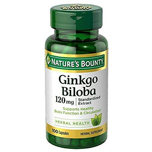 Nature's Bounty Ginkgo Biloba 120mg, 100 Κάψουλες (πακέτο των 2)
