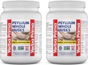 Yerba Prima Ολόκληρο το Psyllium Husk Fiber Συμπλήρωμα 20 oz (πακέτο του 2) - Vegan, Χωρίς γλουτένη, Μη ΓΤΟ