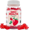 Sweet Health Hair Gummies | Youthful Skin + Hair Growth + Stronger Nails | 10,000% Biotin + Collagen | Non-GMO | Sweet Strawberry
