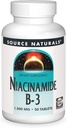 Source Naturals Νιακιναμίδη B-3, 1500 mg Συμπλήρωμα Διατροφής - 50 δισκία