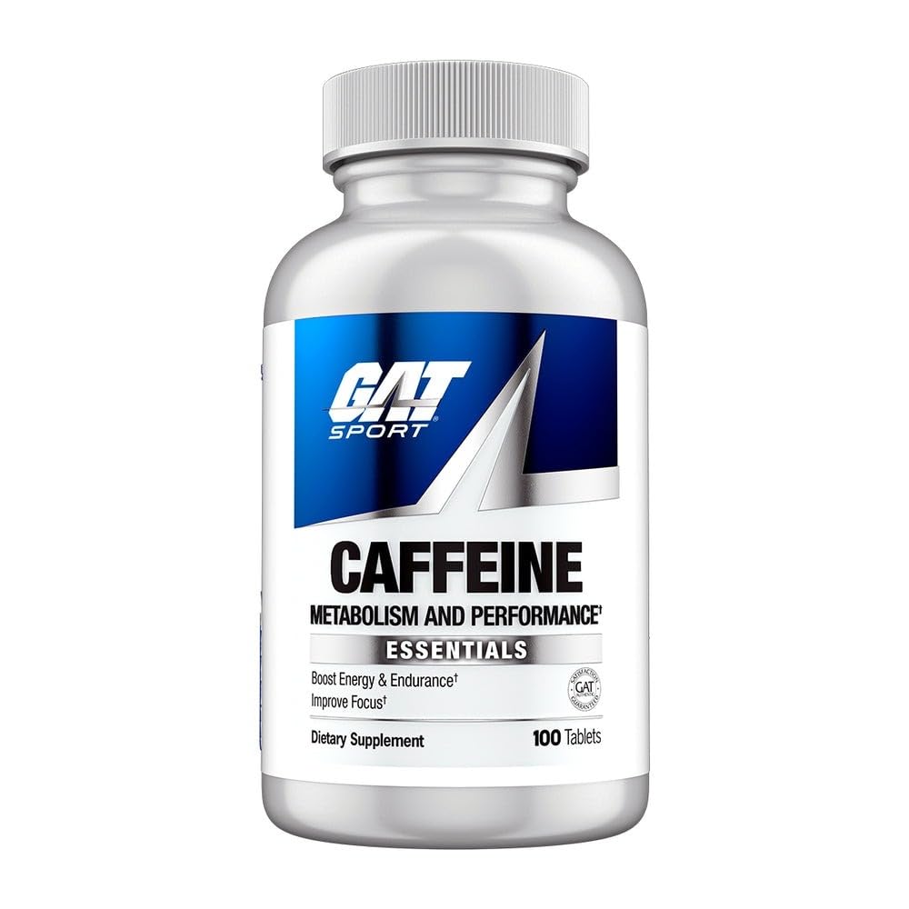 GAT SPORT Essentials Caffeine Metabolism and Performance, 100 Tablets