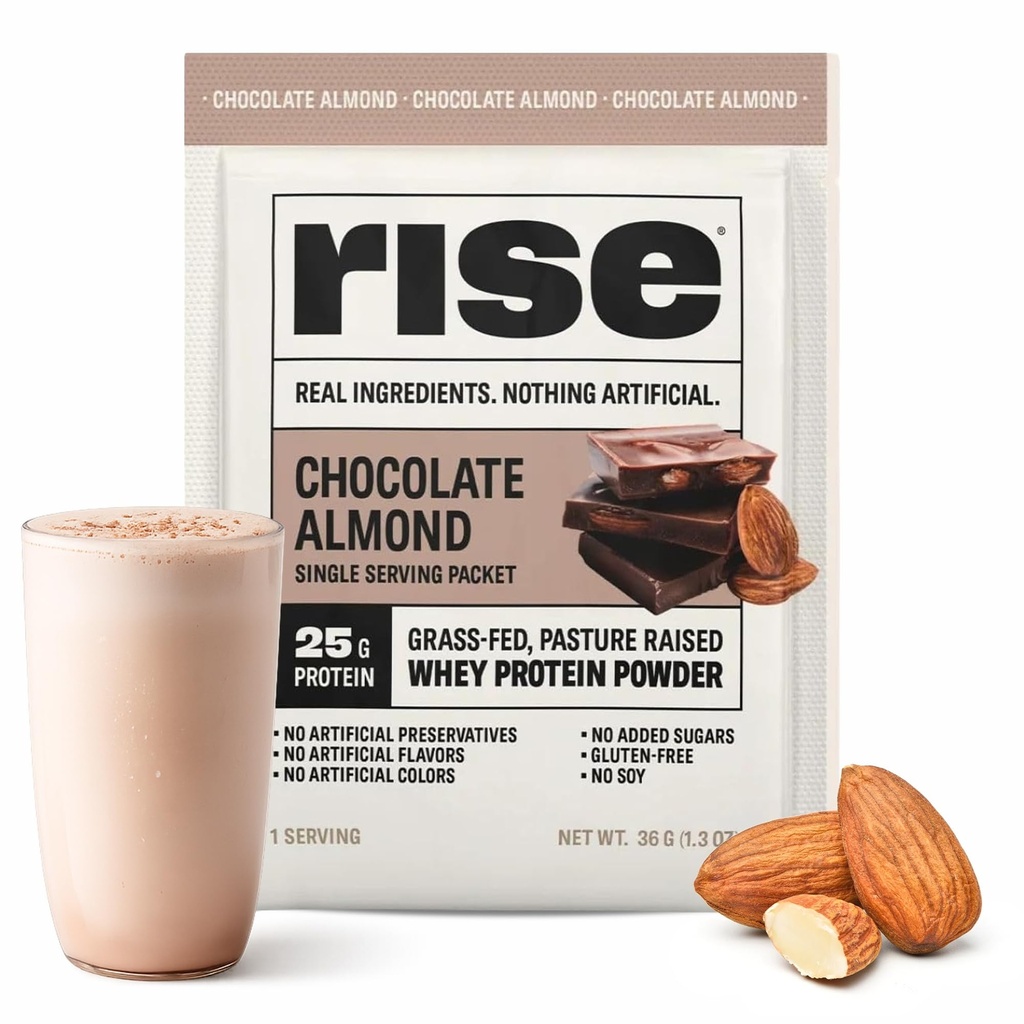 Rise Grass-Fed Whey Protein Powder - Δείγμα αμύγδαλο σοκολάτας 