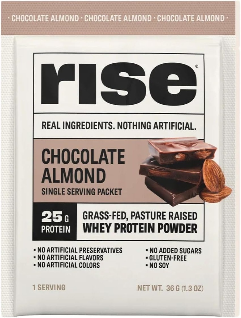 Rise Grass-Fed Whey Protein Powder - Δείγμα αμύγδαλο σοκολάτας 