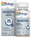 SOLARAY Mycrobiome Probiotic Colon Formula, Vegan, Digestive Function, Colon Health, and Immune System Support, 50 Billion CFU, 18 Strains, Prebiotic Inulin, 60-Day Εγγύηση, 30 Υπηρεσίες, 30 VegCaps