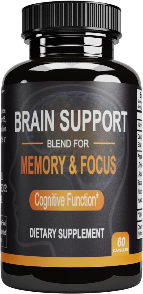 Brain Premium Nootropic Brain Supplement, 60 Count, για άνδρες και γυναίκες