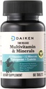 DAIKEN Mini Multivitamin, 60 Tablets, Ενισχυμένο με λουτεΐνη, Λυκοπένιο & Φολικό Οξύ, Πολυβιταμίνη που απελευθερώνεται στο χρόνο για γυναίκες & άνδρες, Vegan & Easy to Swallow