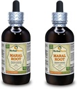 Maral Root (Rhaponticum Carthamoides) Βάμμα, Βιολογικές Αποξηραμένες Ρίζες Υγρό Εκχύλισμα (Όνομα: HerbalTerra, Περήφανα Κατασκευασμένο στις ΗΠΑ) 2x4 fl.oz (2x120 ml)