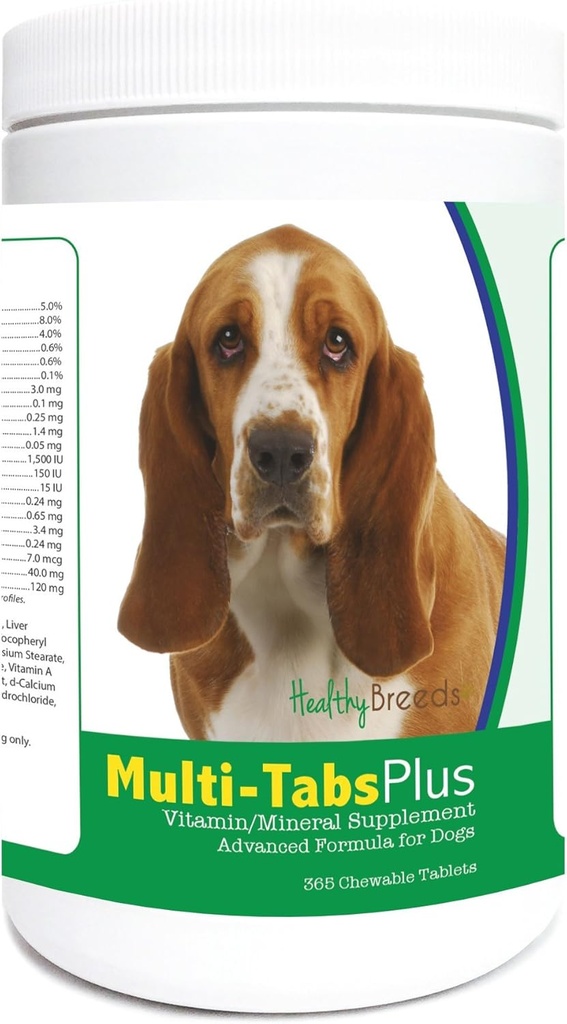 Υγιείς Φυλή Basset Hound Multi-Tabs Plus Μασώμενα δισκία 365 Count