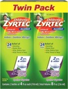 Zyrtec 24 Hr Παιδική Αλλεργία Σιρόπι με Cetirizine, Χωρίς ζάχαρη, Twin Pack των 4 fl. oz