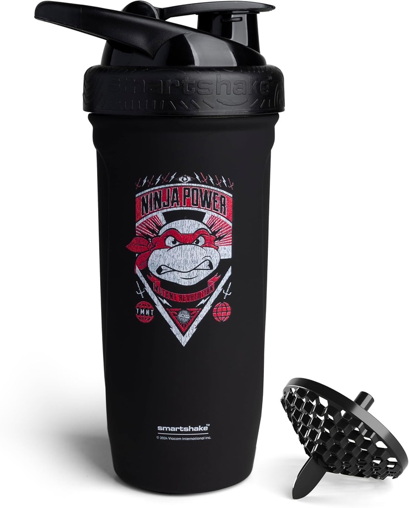 Smartshake TMNT Ninja Power Reforce Ανοξείδωτο μπουκάλι αναδευτήρα πρωτεϊνών 900 ml 