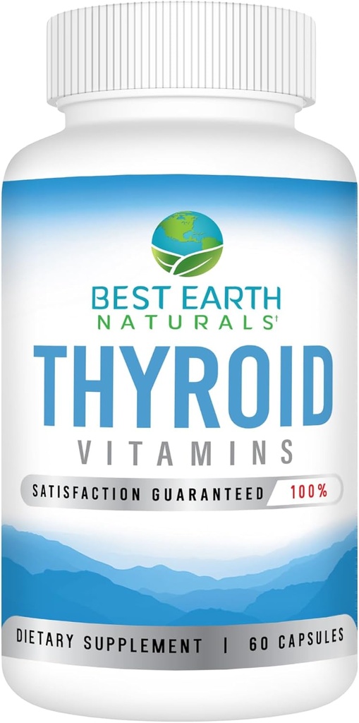 Best φυσικό της Γης Thyroid συμπλήρωμα υποστήριξης για γυναίκες και άνδρες - 60 κάψουλες