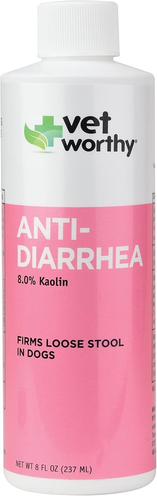 Vet Worthy Anti-Diarrhea για σκύλους - συμπλήρωμα σκύλου για να βοηθήσει να ανακουφίσει Diarrhea, Στομάχι Αναστατωμένο, και δυσφορία - 8oz
