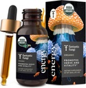 Fantastic Fungi Cordyceps Mushroom Tincture Drops - 4-in-1 Stress Support & Energy Elixir with Ginseng, Turkey Tail & Rhodiola - Organic Mushroom Extract Liquid, 30 Servings, 1 fl oz