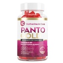 Katherine & Clark Panto Gold Βιταμίνη Β5 Παντοθενικό Οξέο Gummies για Ακμή - Δέρμα μαλλιών και νύχια Gummies - Βιοτίνη, ψευδάργυρος, Φολικό Οξύ Μασώμενο Μη-GMO Γλουτένη-Δωρεάν για το σώμα - λιπαρό Δερμάτινο Gummies - 60 Count