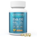 Fish-Oil Omega3-Fatty Acids-Supplement Small-Softgels - 180 Count 1440mg για υγιή καρδιά του εγκεφάλου μάτια υποστήριξης υψηλής EPA DHA εύκολο να καταπιούν