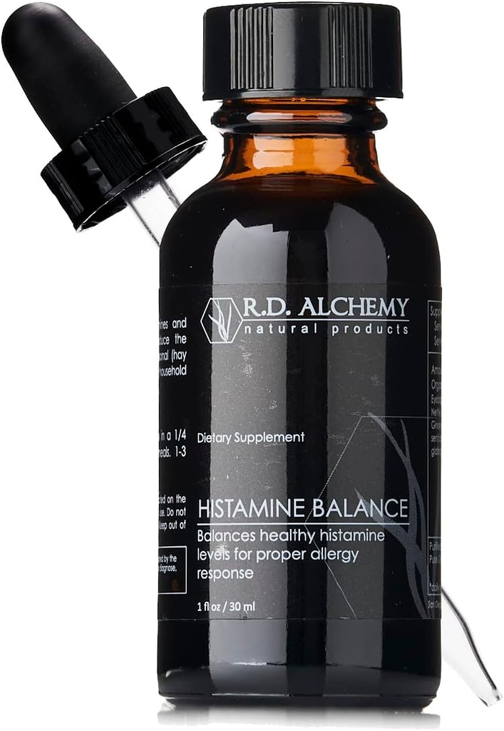 RD Alchemy - 100% φυσικό & οργανικό ισοζύγιο ισταμίνης για την ισορροπία Υγιή επίπεδα ισταμίνης για την κατάλληλη αντίδραση Αλλεργίας - Ερεθισμός ματιών, Runny μύτη, βήχας ή συμφόρηση