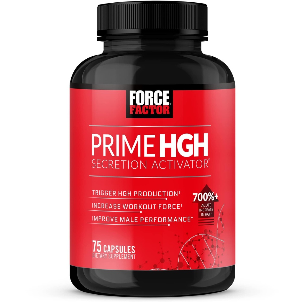 Force Factor Prime HGH Secretion Activator, HGH συμπλήρωμα για τους άνδρες με κλινικά Σπουδασμένη AlphaSize για να βοηθήσει Trigger HGH παραγωγή, αύξηση δύναμη προπόνησης, και βελτίωση της απόδοσης, 75 κάψουλες