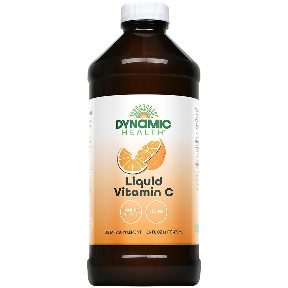 Dynamic Health Liquid Vitamin C - Μειωμένη Bot : 10039: Liq, Εσπεριδοειδή (Btl-Plastic) 1000mg 16oz
