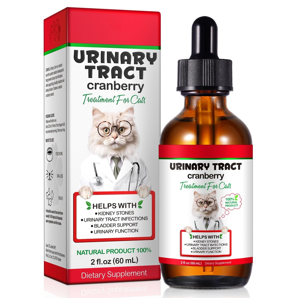 Αιλουροειδής Ουρολοίμωξη Υγεία, Κατ UTI Remedy, Φυσικό συμπλήρωμα βοτάνων 2 fl oz, Υποστήριξη τακτική φροντίδα για την υγεία των ούρων