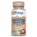 SOLARAY Fermented Mushroom Complete - Organic Chaga, Reishi, Shiitake, Cordyceps, Turkey Tail Mushroom and Lions Mane Supplement Caps - 8 Mushroom Supplement - Non-GMO, 30 Servings, 60 VegCaps