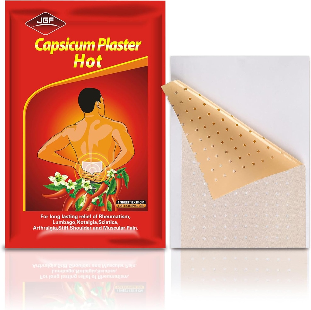 30 Count Capsaicin Patches, 4.72"x7.08" Hot Capsicum Patch