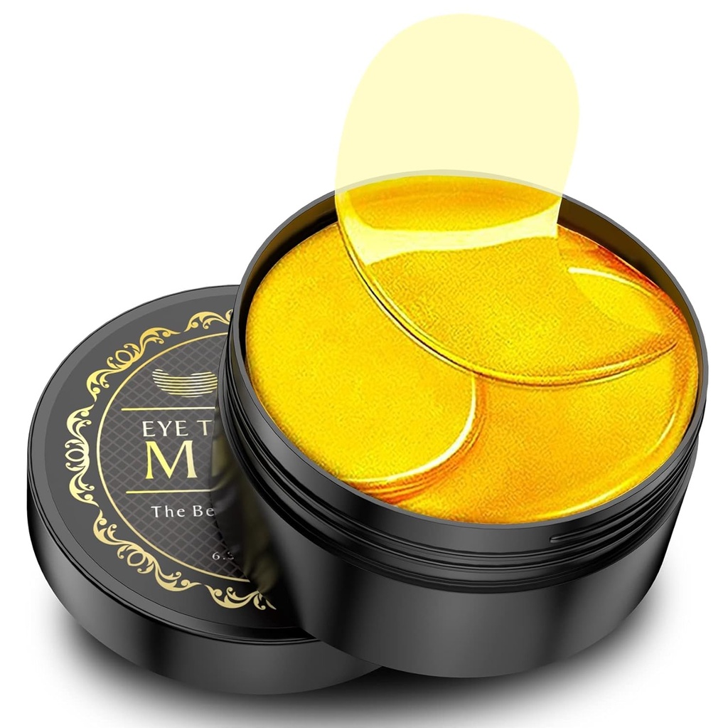 24K Gold Under Eye Patches - 60 Pack για Puffy Eyes, Σκοτεινούς Κύκλους, Τσάντες & Ρυτίδες με Κολλαγόνο & Υαλουρονικό Οξύ