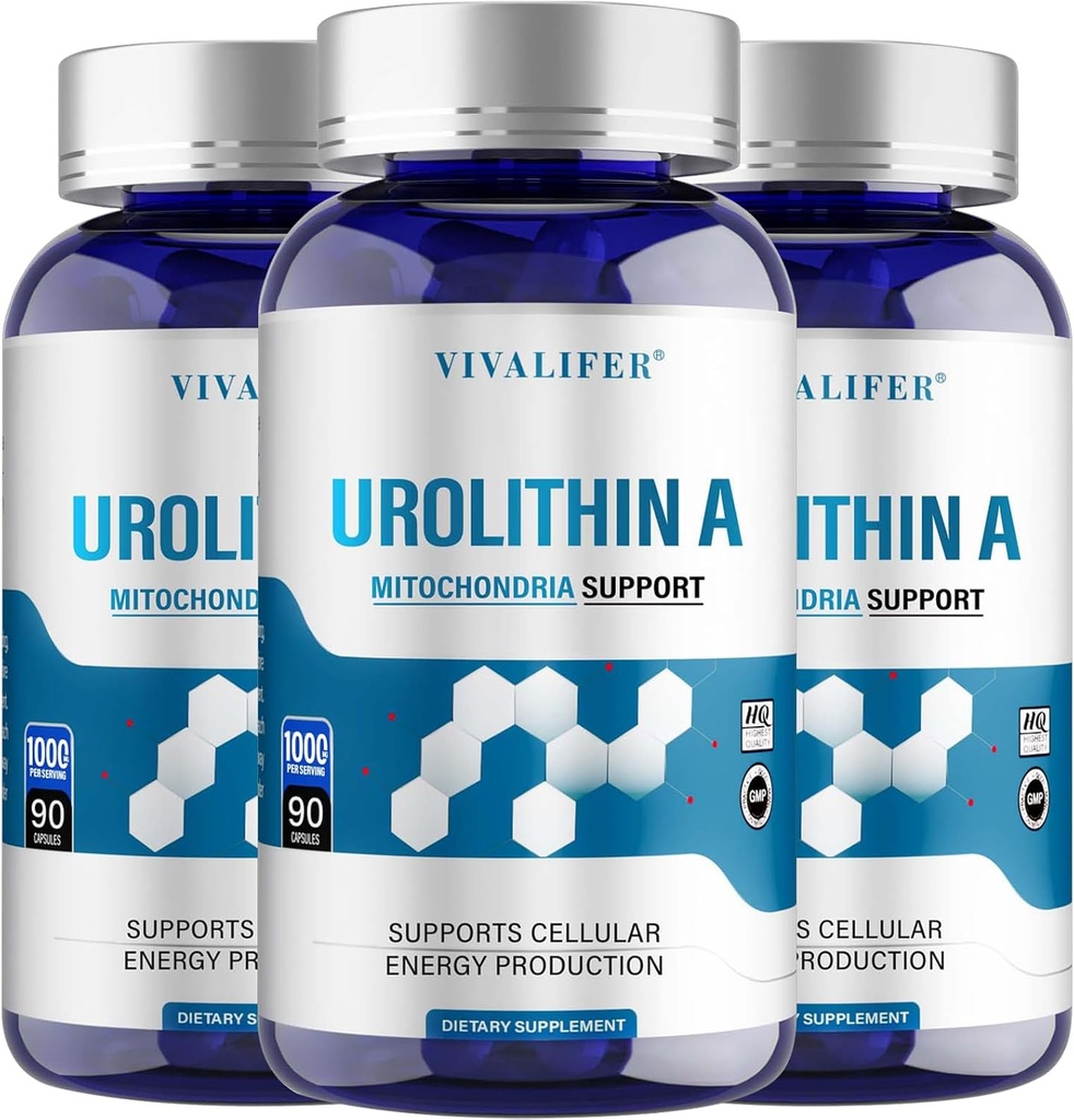 Ουρολιθίνη Συμπλήρωμα 1000 mg, 270 Softgels Ισχυρή Αντιοξειδωτική Προστασία, Προώθηση Υγιούς Γήρανσης & Μιτοχονδριακής Υγείας και Επισκευής Κυττάρων Υποστήριξη για Άνδρες & Γυναίκες