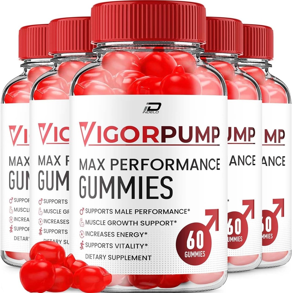 Αντλία Vigor Gummies για άνδρες – VigorPump Ανδρικές Gummies All-Φυσικό συμπλήρωμα, Αντλία Gummies Vigor Κριτικές (5 Pack - 300 Gummies)