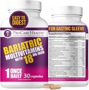ProCare Health Bariatric Multivitamin with Iron 18mg (30 Easy to Swallow Caps) - Post Op Μπαριατρική Βιταμίνες για χάπια γαστρικής παράκαμψης - Πρέπει να έχει για τους ασθενείς μανίκια (1 μήνας προμήθεια)