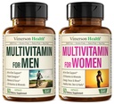 Multivitamin Multimineral συμπλήρωμα για άνδρες + γυναίκες 2-Bottle Bundle. Υγιής Ανοσολογική Ανταπόκριση, Ισχυρές αρθρώσεις και κόκκαλα, Υγεία των ματιών, Υποστηρίξτε το σύστημα, Αντιοξειδωτικές Ιδιότητες
