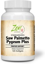 Saw Palmetto & Pygeum Plus - Prostate συμπλήρωμα υποστήριξης για την υγεία του προστάτη & ούρων που περιλαμβάνει συχνή ούρηση, Beta-Sitosterol υποστηρίζει DHT μπλοκέρ για την πρόληψη της απώλειας μαλλιών 120-Softgel
