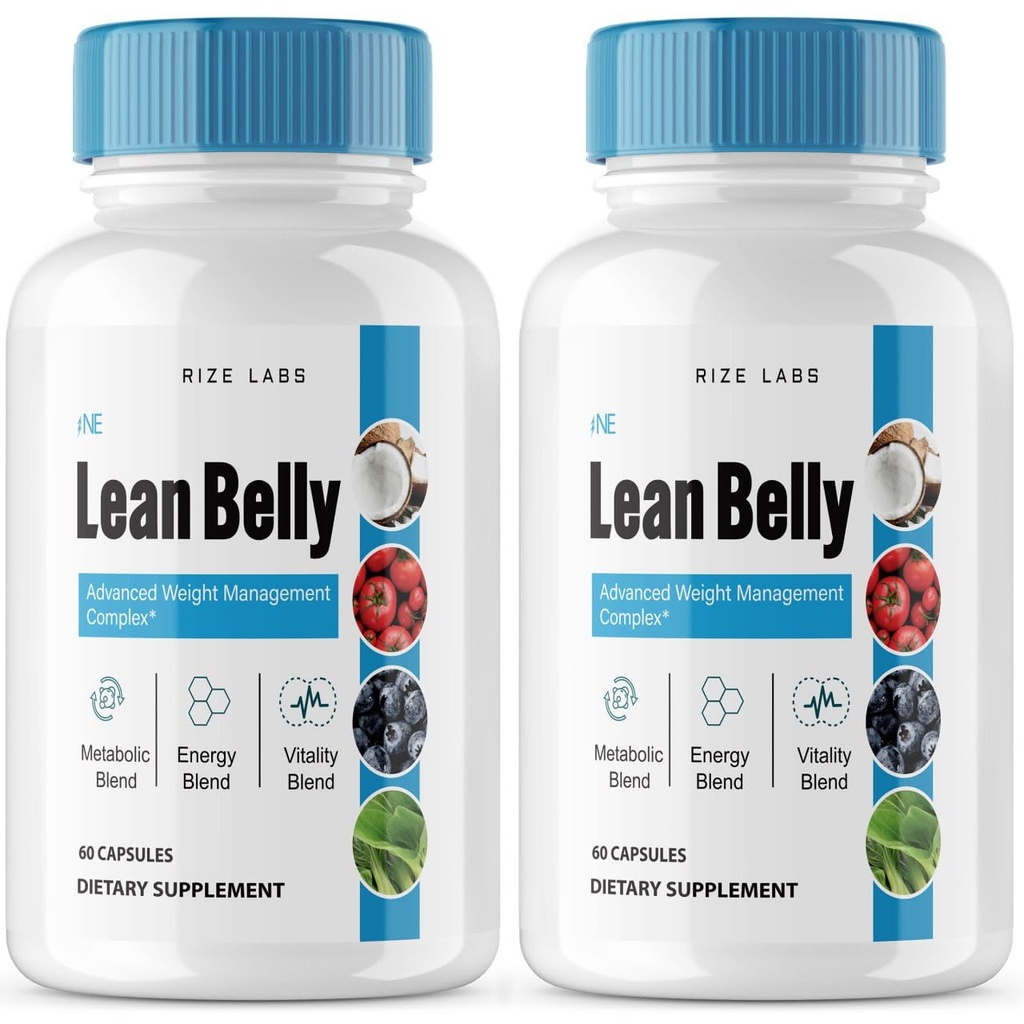rize labs (Συσκευασία 2 Lean Bely Juice Powder Κάψουλες, Juice Formula Χάπια για Σύνθετη απώλεια βάρους, Superfood Supplement to Cleanse and Detox, Reviews (120 Κάψουλες)