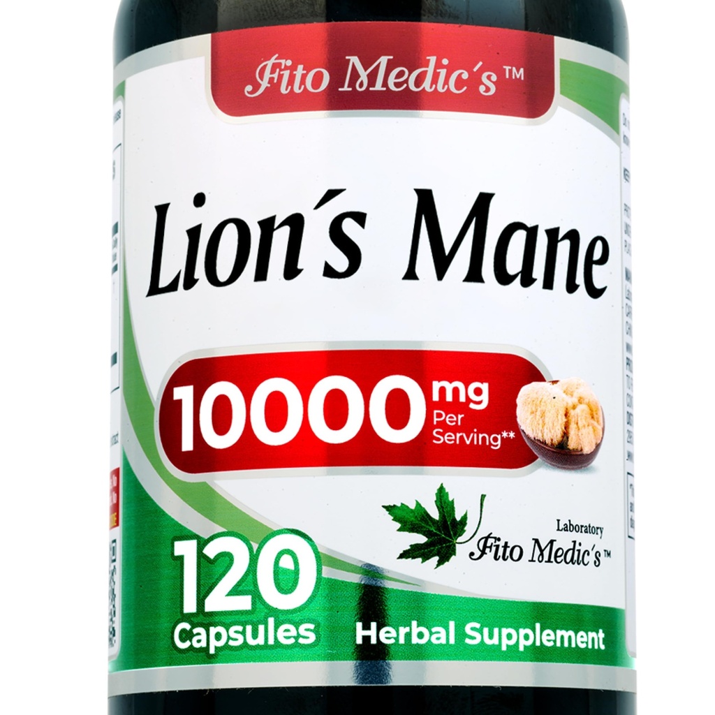 FITO MEDIC'S Lab | Lions Mane Supplement Capsules | 120 Capsules | Mushroom Supplement