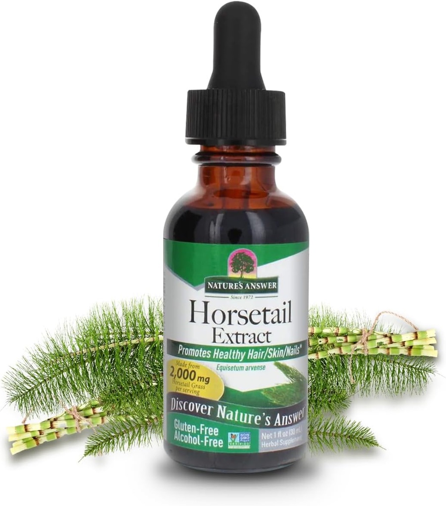 Answer Nature's Alcohol-Free Horsetail Herb Extract Supplement, 1-Fluid Ουγγιά 