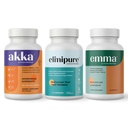 Emma Gut Health & Elimipure Gut Cleanse & Akka Liver Cleanse – 3-σε-1 Detox Bundle for Digestive Balance, Regularity & Μεταβολισμός Υποστήριξη 